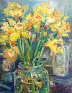 Daffodiles on Galiano- 11 x14, Jane Appleby