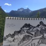 Sky Pilot Mountain Notan