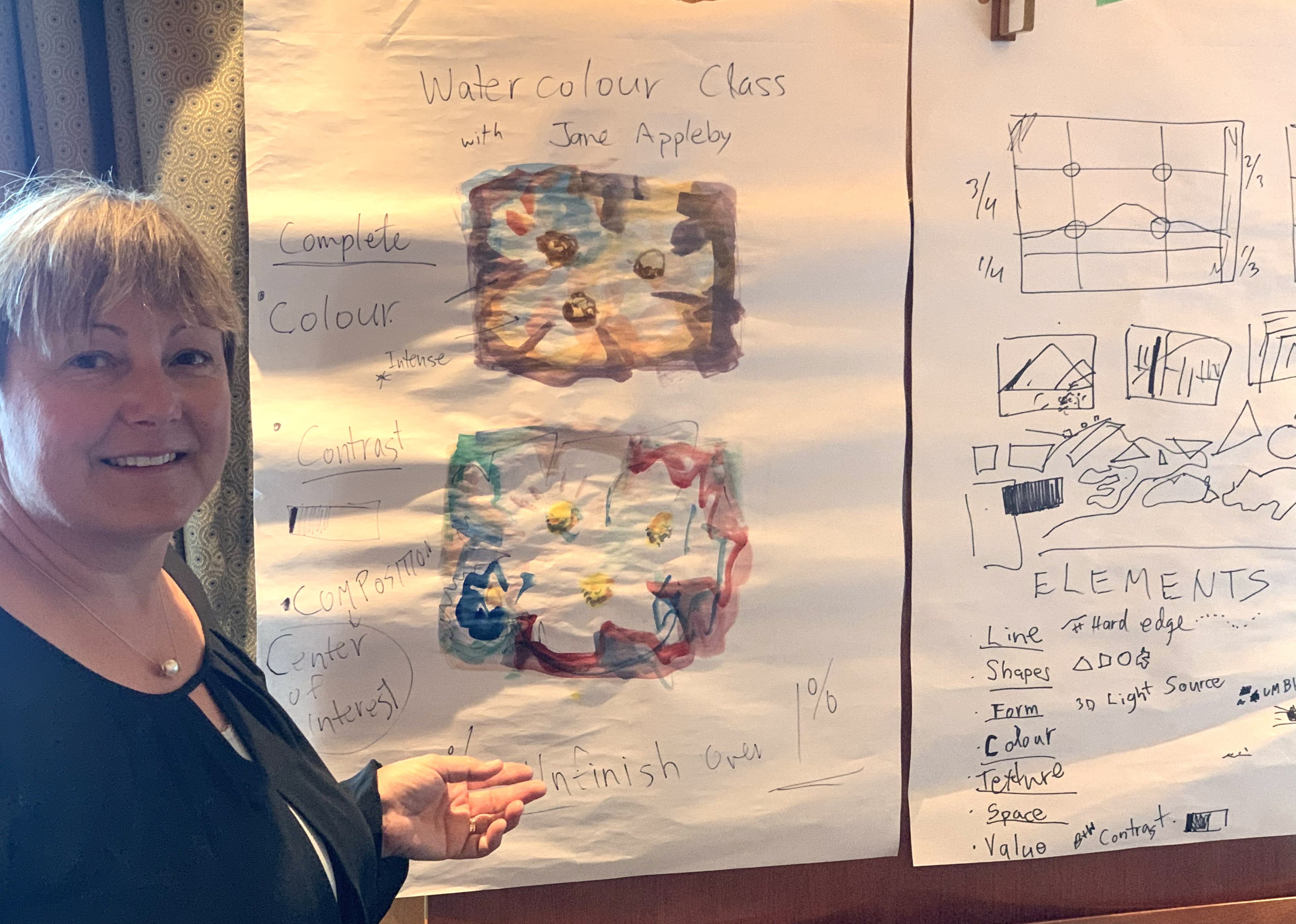 Jane teaching on Queen Elizabeth Dec2019